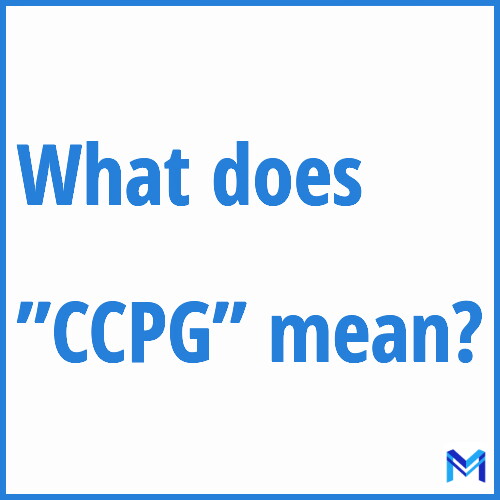 What does ”CCPG”” mean?