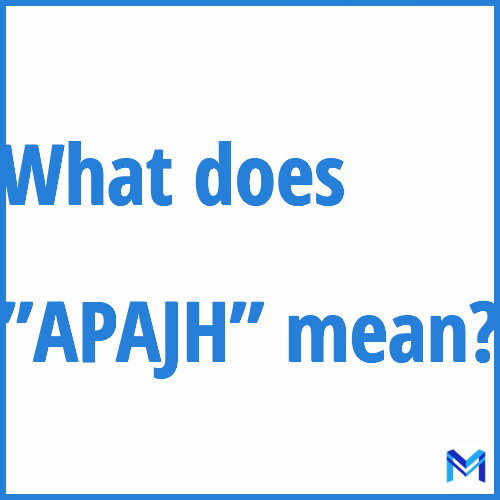 What does ”APAJH”” mean?