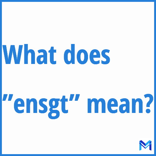 What does ”ensgt”” mean?