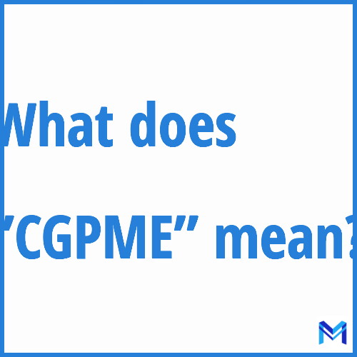 What does ”CGPME”” mean?